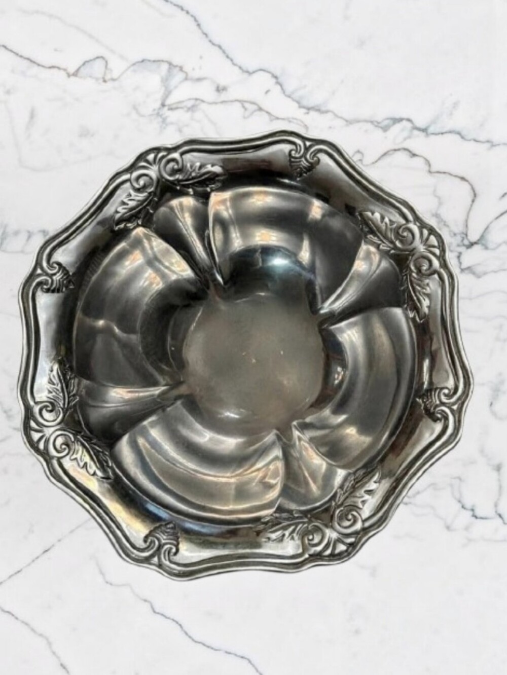 Vintage Lenox Butler's Pantry Metal Hollowware Serving Bowl